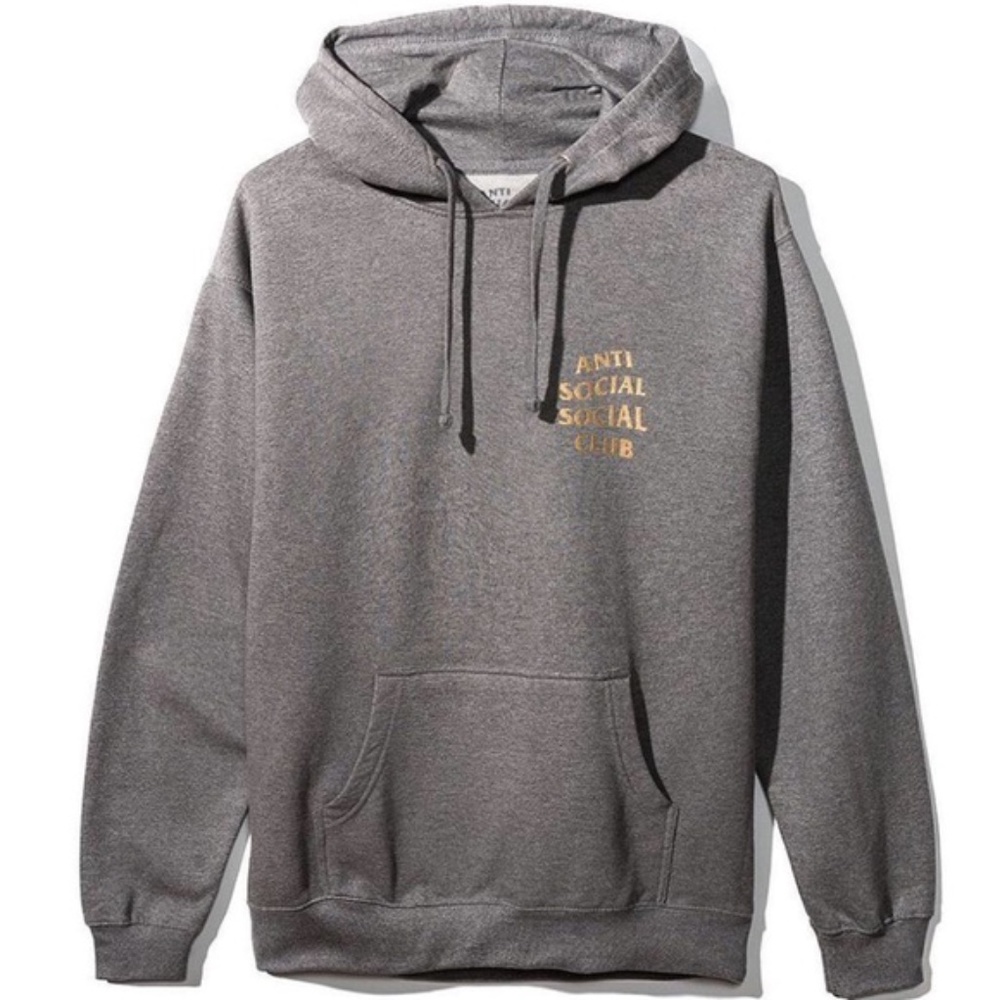 Anti Social Social Club - Grey/Gold Hoodie
